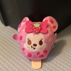 Pink Plush Toy with Strawberry Bow scented